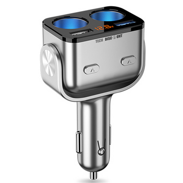 TD® Prise de conversion allume-cigare de voiture chargeur de charge rapide haute puissance chargeur de voiture d'extension trois en